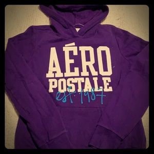 Aeropostale Purple Hoodie Size M